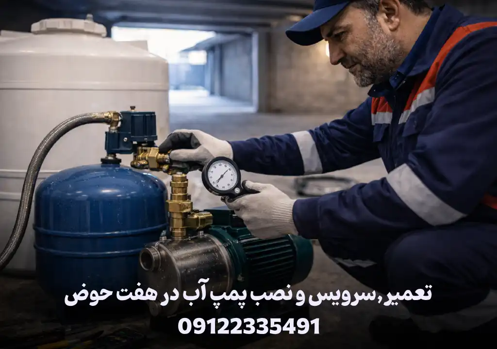 تعمیر پمپ آب در هفت حوض